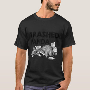 T-shirt Panda Crasé Drôle de Raton Laveur Ivre Se Soûle Mè