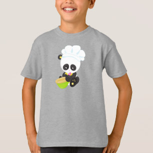 T-shirt Panda cuisine, Panda Cuisine, Panda Cute, Bowl
