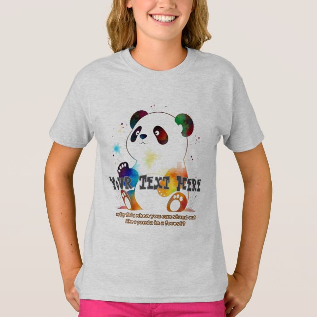 T-shirt panda Cute (Devant)