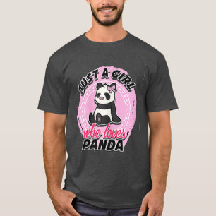 T-shirt Panda Cute Juste Une Fille Qui Aime Les Pandas