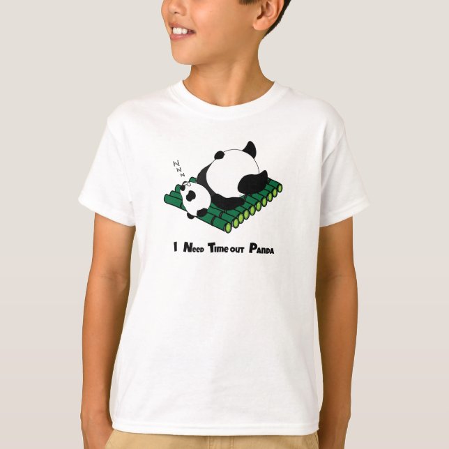 T-shirt Panda Cute - Panda Sleepy (Devant)