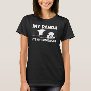 T-shirt Panda Cute Pour Enfants Garçons Cub Folivore Anima