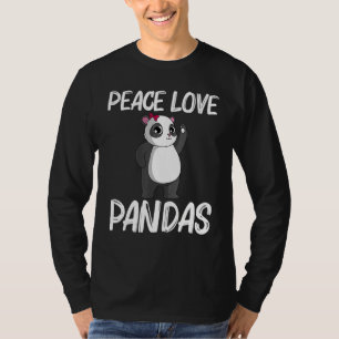 T-shirt Panda Cute Pour Hommes Femmes Red Géant Forêt Bamb
