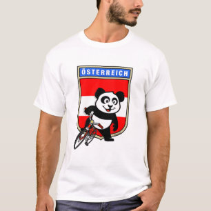 T-shirt Panda cycliste Cute Austria