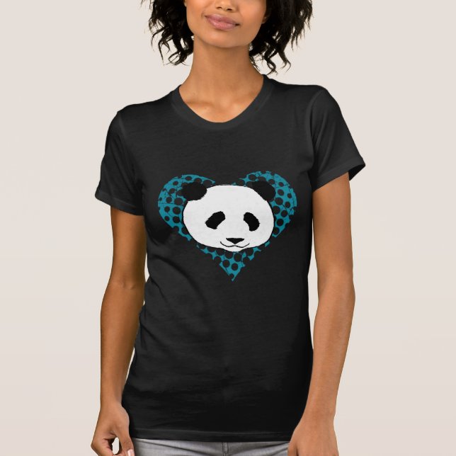 T-shirt panda d'amour (Devant)