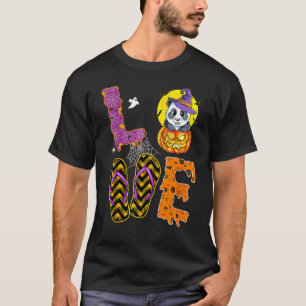 T-shirt Panda d'amour d'Halloween Chapeau de sorcière Soig