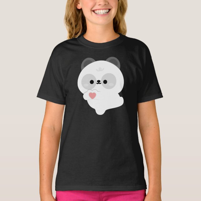 T-shirt Panda d'amour mignon (Devant)