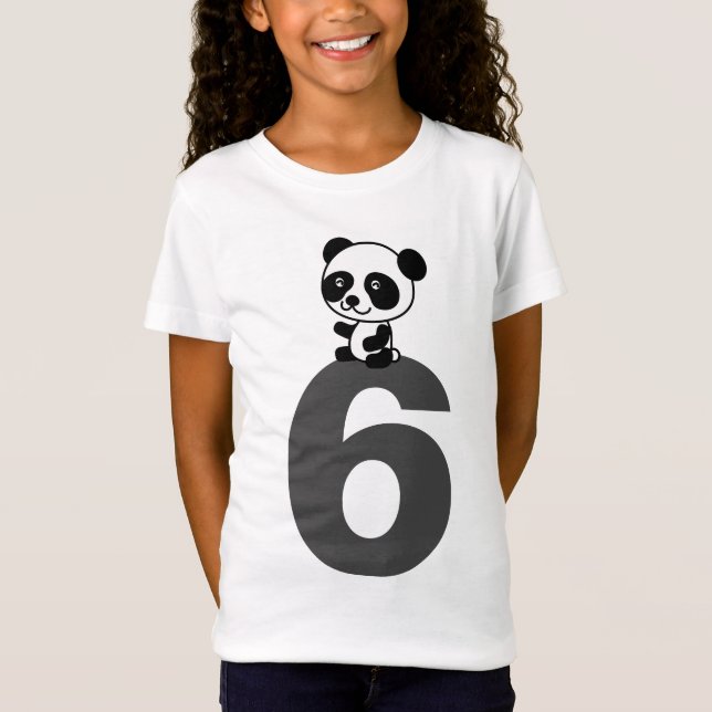 T-shirt PANDA DE 6 ANS (Devant)