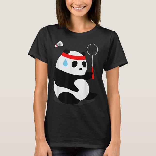 T-shirt Panda de badminton transpire Manqué  (Devant)