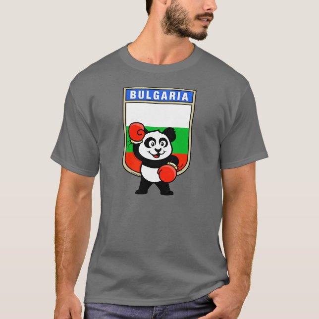 T-shirt Panda de boxe bulgare (Devant)