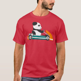 T-shirt Panda de course de Gokart