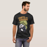 Panda de dessin animé drôle faisant des pets et fu