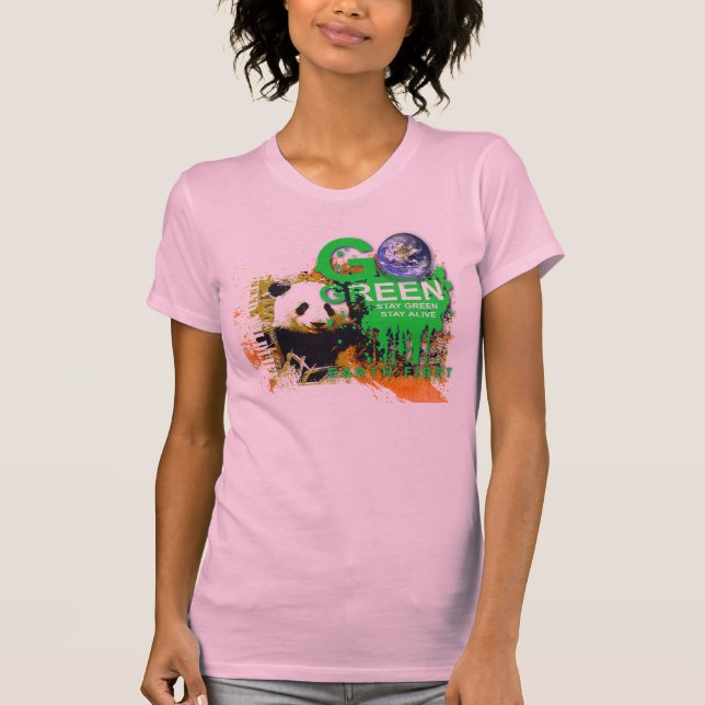T-shirt panda de devenez écolo (Devant)