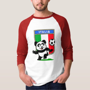T-shirt Panda de football d'Italie (chemises légères)