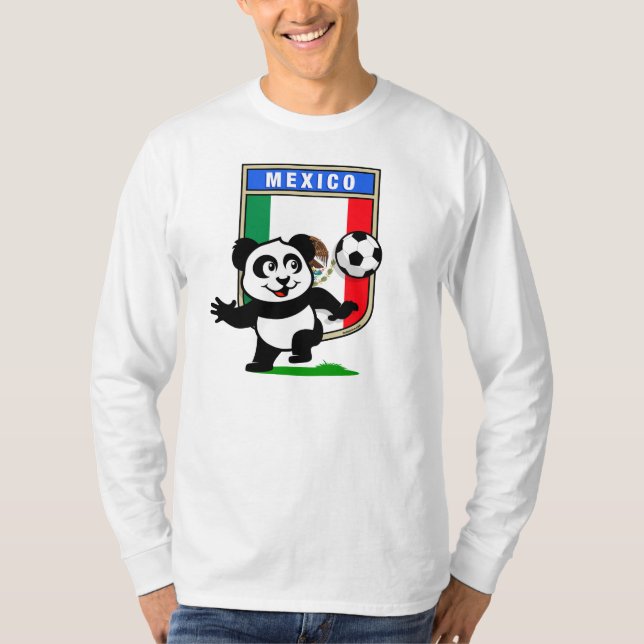 T-shirt Panda de football du Mexique (chemises légères) (Devant)