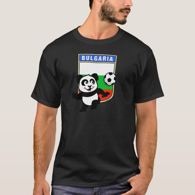 T-shirt Panda de football en Bulgarie (Devant)