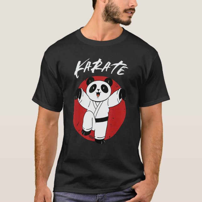 T-shirt Panda de karaté classique (Devant)