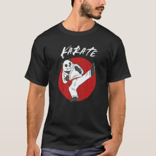 T-shirt Panda de karaté classique garçons et filles Panda