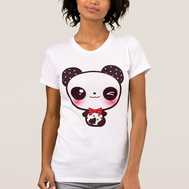T-shirt Panda de Kawaii (Devant)