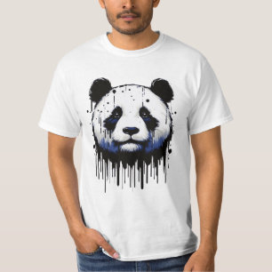 T-shirt Panda de la goutte de peinture