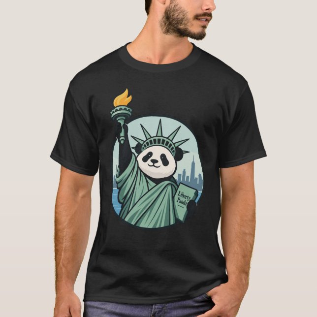 T-shirt Panda de la Liberté (Devant)