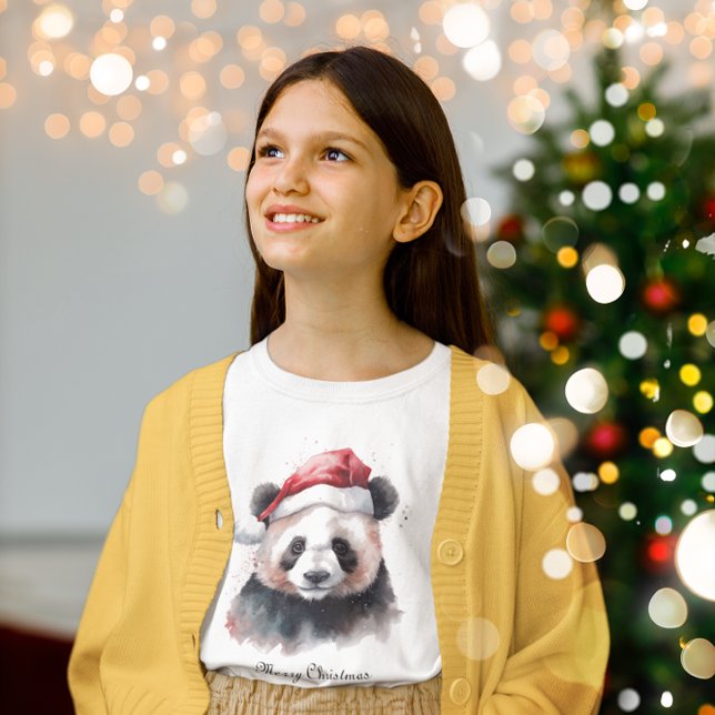 T-Shirt Panda de Noël, personnalisable (Créateur téléchargé)