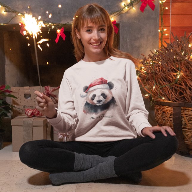 T-shirt Panda de Noël, personnalisable (Créateur téléchargé)