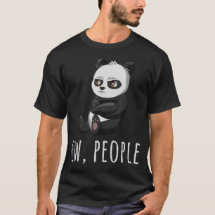 T-shirt Panda de nouvelles personnes Introvertir Antisocia