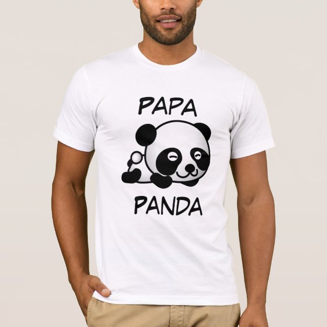 T-shirt Panda de papa (Devant)