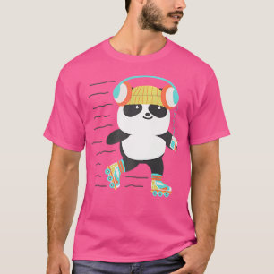 T-shirt Panda de Roller Derby en patins à roulettes