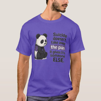 T-shirt Panda de sensibilisation à la santé mentale