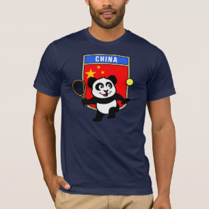 T-shirt Panda de tennis de la Chine