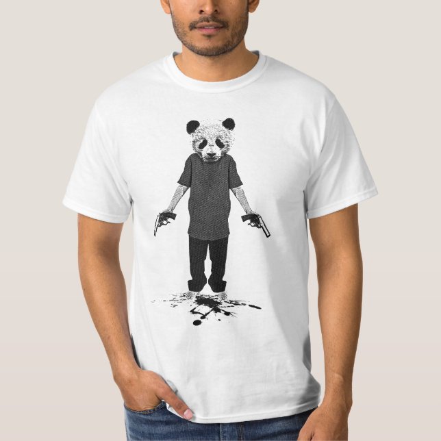 T-shirt Panda de tueur (Devant)