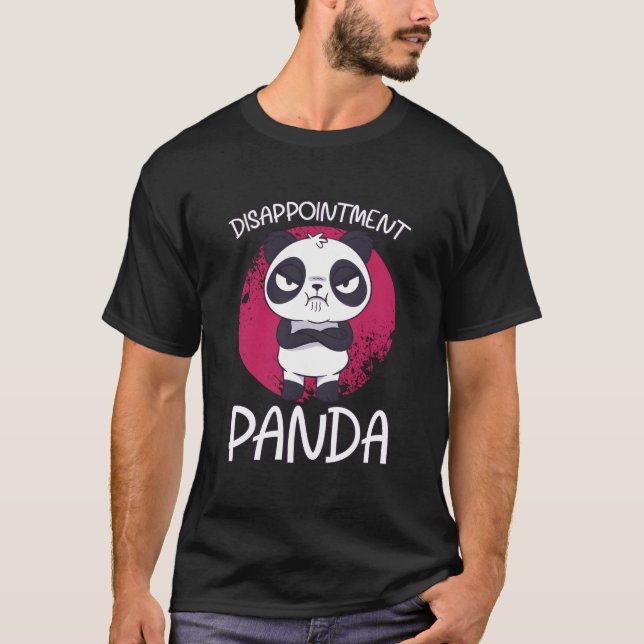 T-shirt Panda déçu Panda sauvage (Devant)
