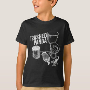 T-shirt Panda Dégradé Drôle de Raton Laveur Ivre 