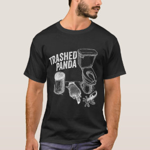 T-shirt Panda détruit drôle de raton laveur ivre Mème Amou