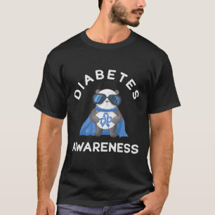 T-shirt Panda Diabétique Type 1 Soutien à la sensibilisati