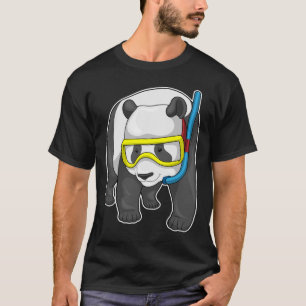 T-shirt Panda Diver Snorkel