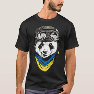 T-shirt Panda drapeau ukrainien souvenir ukrainien ukraini