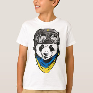 T-shirt Panda Drapeau Ukrainien Ukraine Chemise Ukrainien