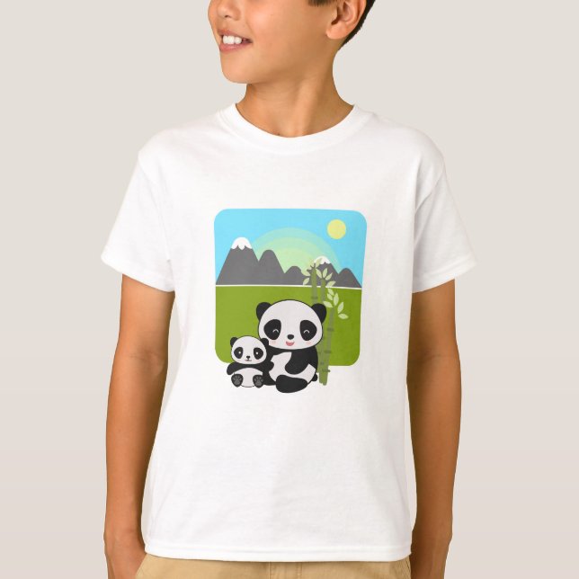 T-shirt Panda Drôle  (Devant)