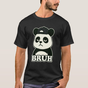 T-shirt Panda Drôle Bruh Mème Humour Amateur D'animaux Gar