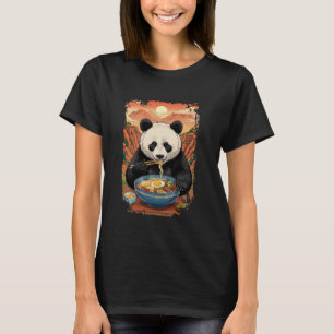 T-shirt Panda Drôle Mangeant des Nouilles Ramen Grand Cany