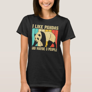 T-shirt Panda Drôle Pour Enfants Garçons Filles Panda Ours