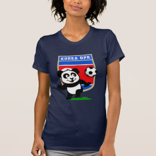 T-shirt Panda du football de la Corée du Nord