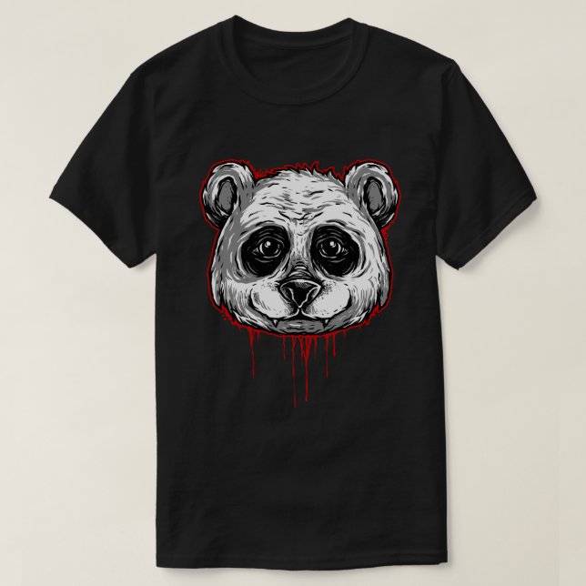 T-shirt Panda éffrayant (Design devant)