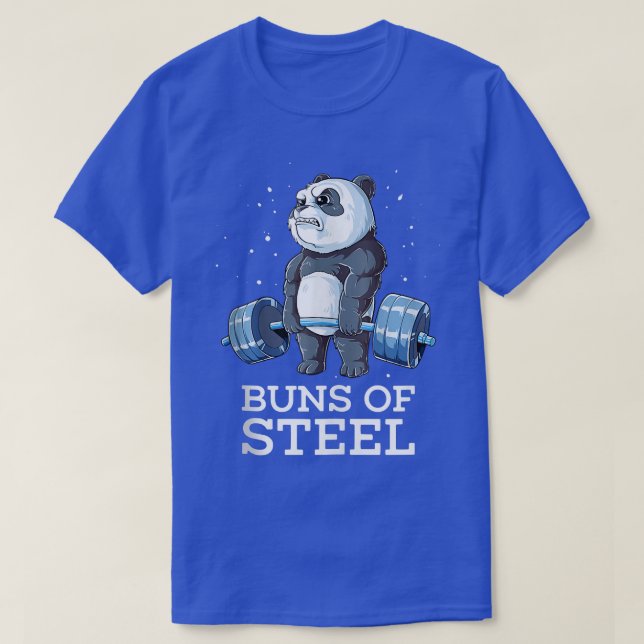 T-shirt Panda En Acier Poids Remise En Forme (Design devant)
