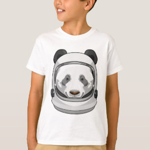 T-shirt Panda en astronaute avec casque
