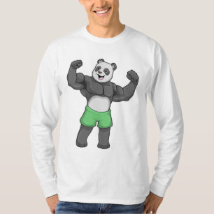 T-shirt Panda en Bodybuilder au Bodybuilding