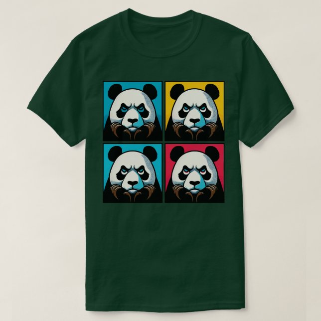 T-shirt Panda ennuyé Funny Panda Art 1 (Design devant)
